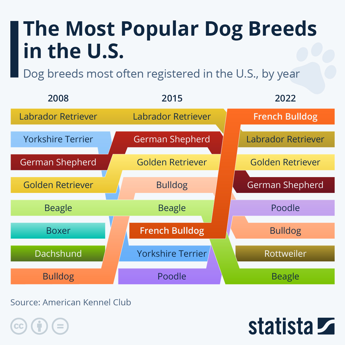 what are the most popular dogs in america