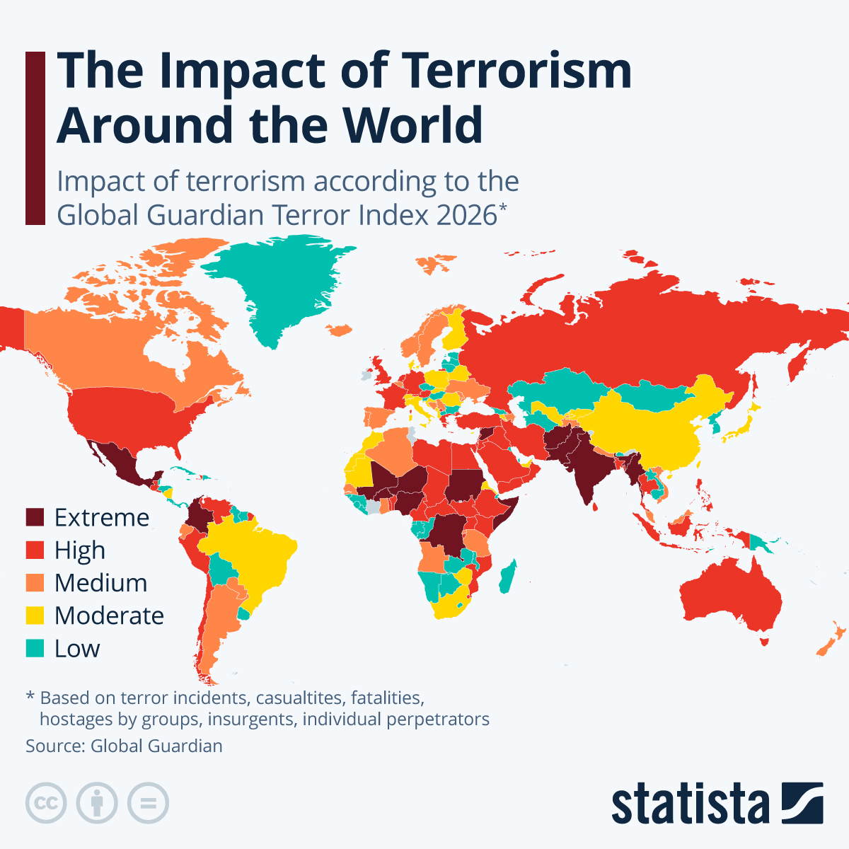 Chart The Impact Of Terrorism Around The World Statista Chart The Impact Of Terrorism Around The World Statista