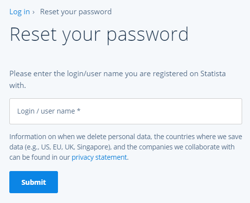 Enter login or username