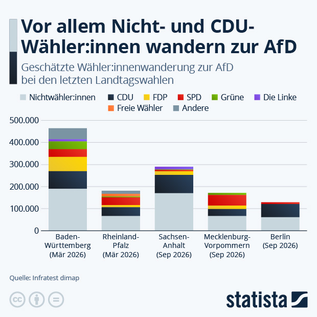 Woher kommen AfD-Neuwähler:innen? - Infografik