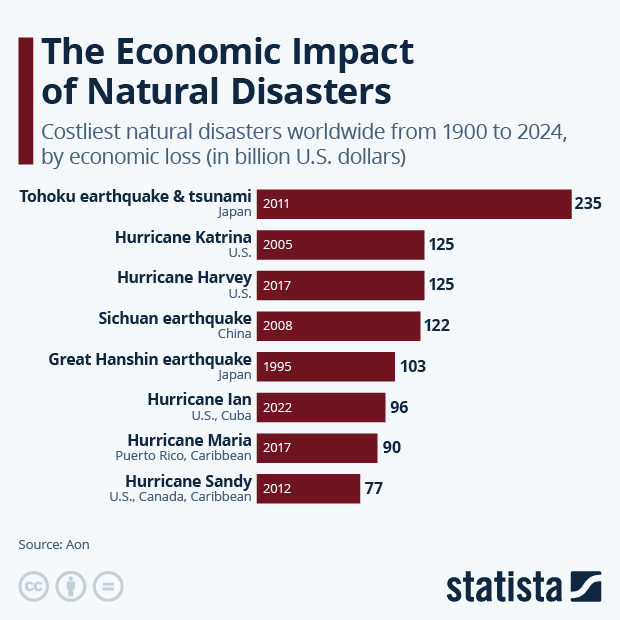 The Economic Impact of Natural Disasters - Infographic