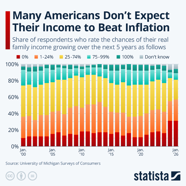 Many Americans Don't Expect Their Income to Beat Inflation - Infographic