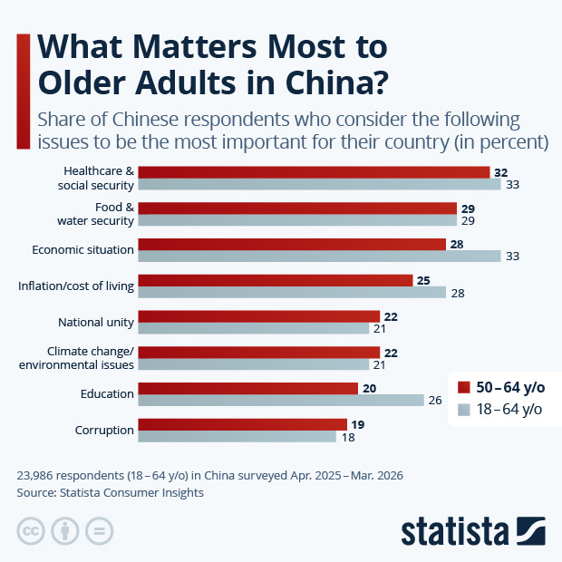 What Matters Most to Older Adults in China? - Infographic
