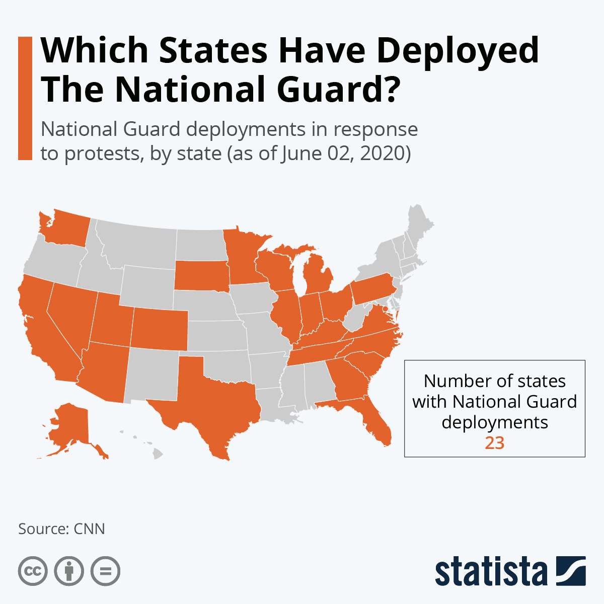 Infographic: Which States Have Deployed The National Guard? | Statista