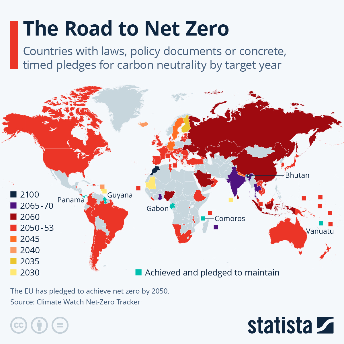 Carbon Neutral Map Only Two Countries Have Hit Net Zero But Who