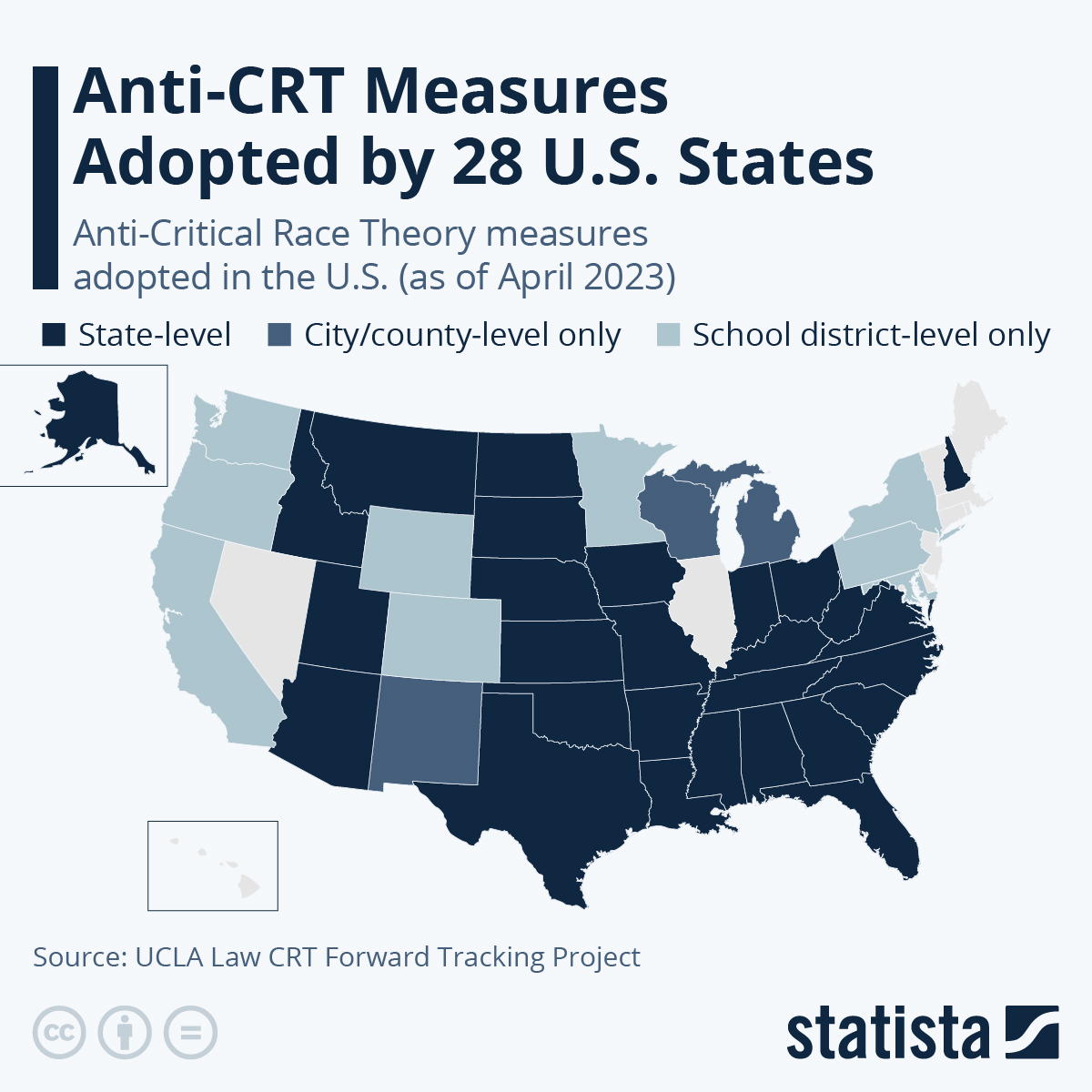 Infographic: Anti-CRT Measures Adopted by 28 U.S. States | Statista