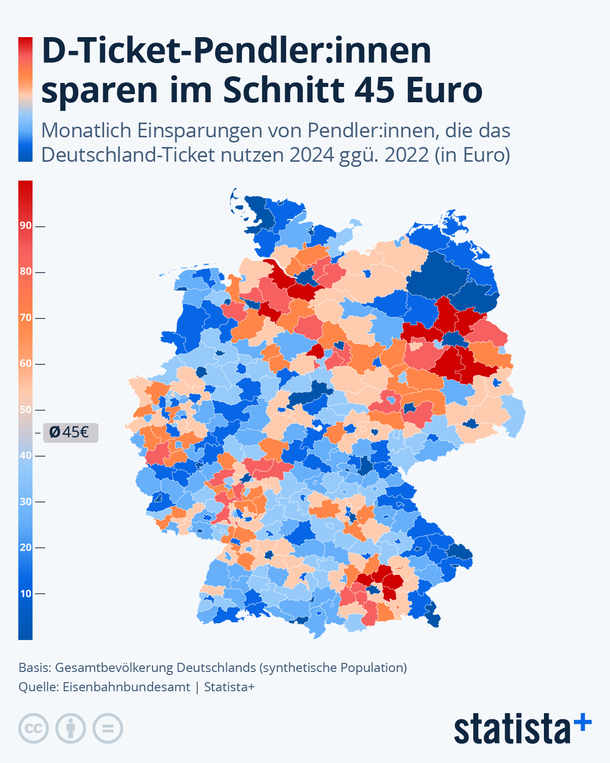 Infografik: Verbilligt das Deutschlandticket die Pendelkosten? | Statista