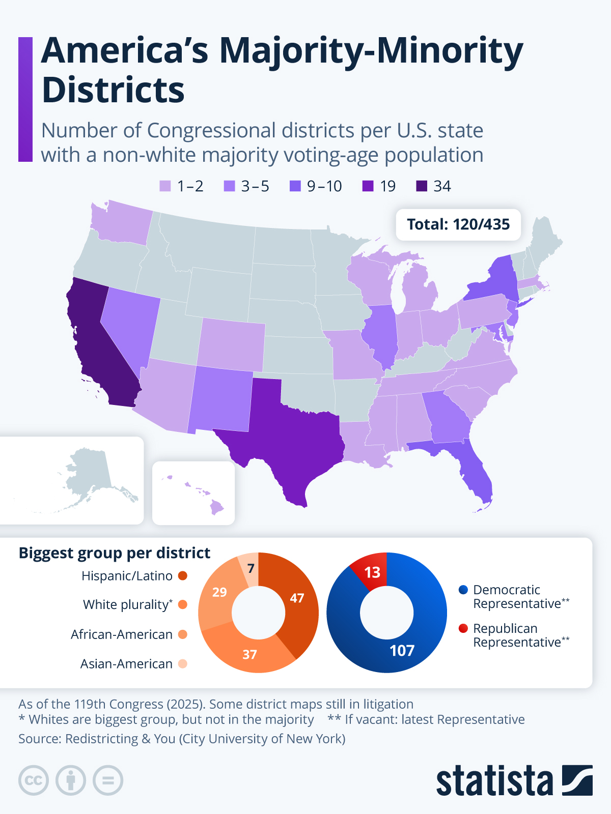 Infographic: America's Majority-Minority Districts | Statista
