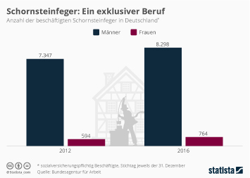 Infografik - Zahl der Schornsteinfeger in Deutschland