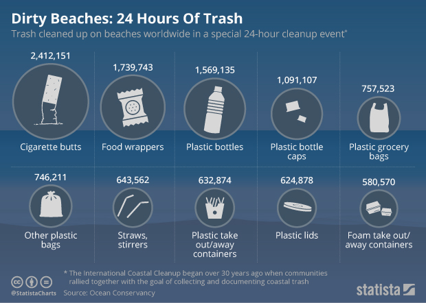 Dirty Beaches: 24 Hours Of Trash 