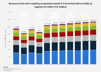Men's clothing accessories market by segment France 2029| Statista