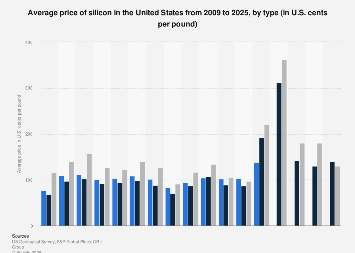 Silicon Inflation Silicon price by type in the United States 2025| Statista