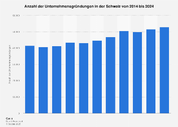 Unternehmensgründungen in der Schweiz bis 2017
