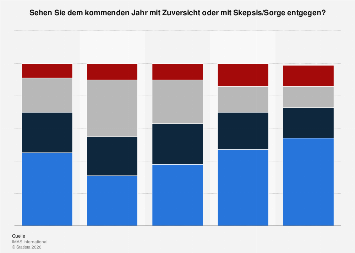 Umfrage zum Blick auf das kommende Jahr in Österreich bis 2017