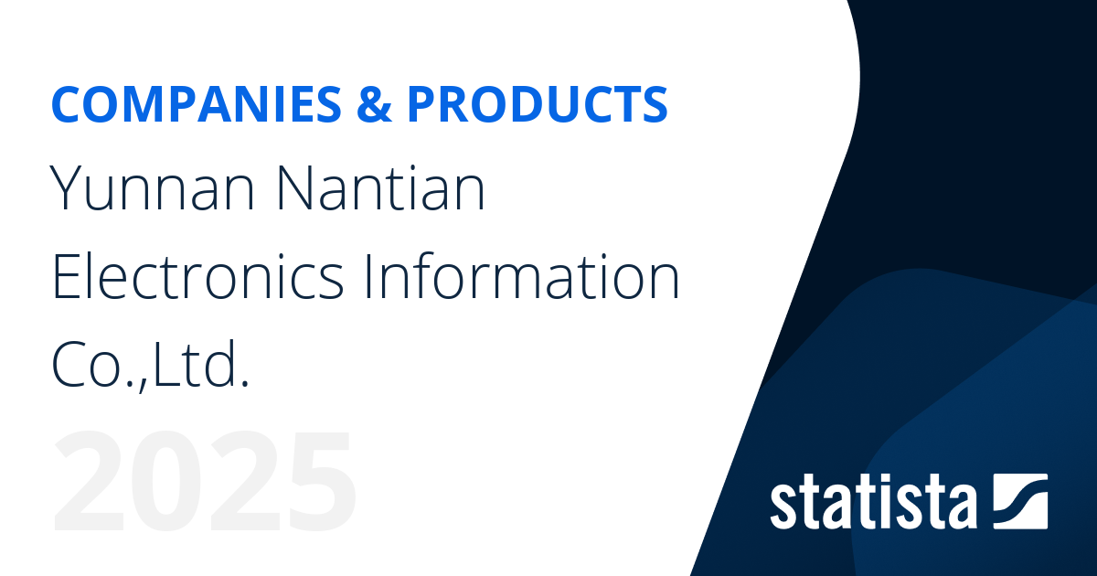 Yunnan Nantian Electronics Information Co.,Ltd. | Statista