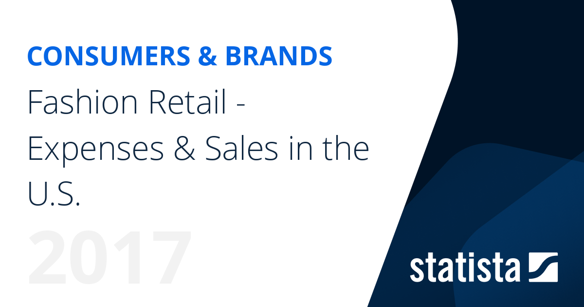 Fashion Retail - Expenses & Sales in the U.S. 2017 | Statista