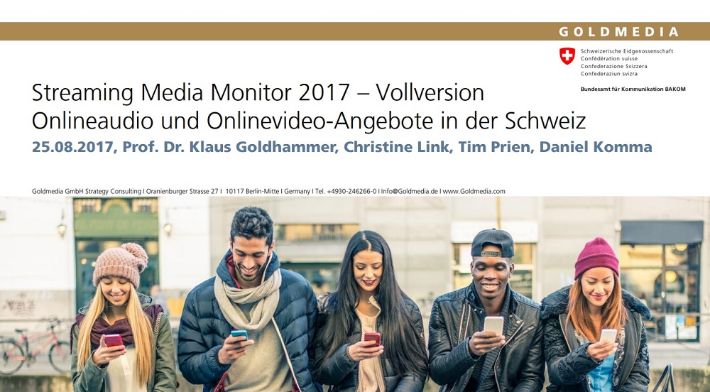Onlineaudio und Onlinevideo-Angebote in der Schweiz
