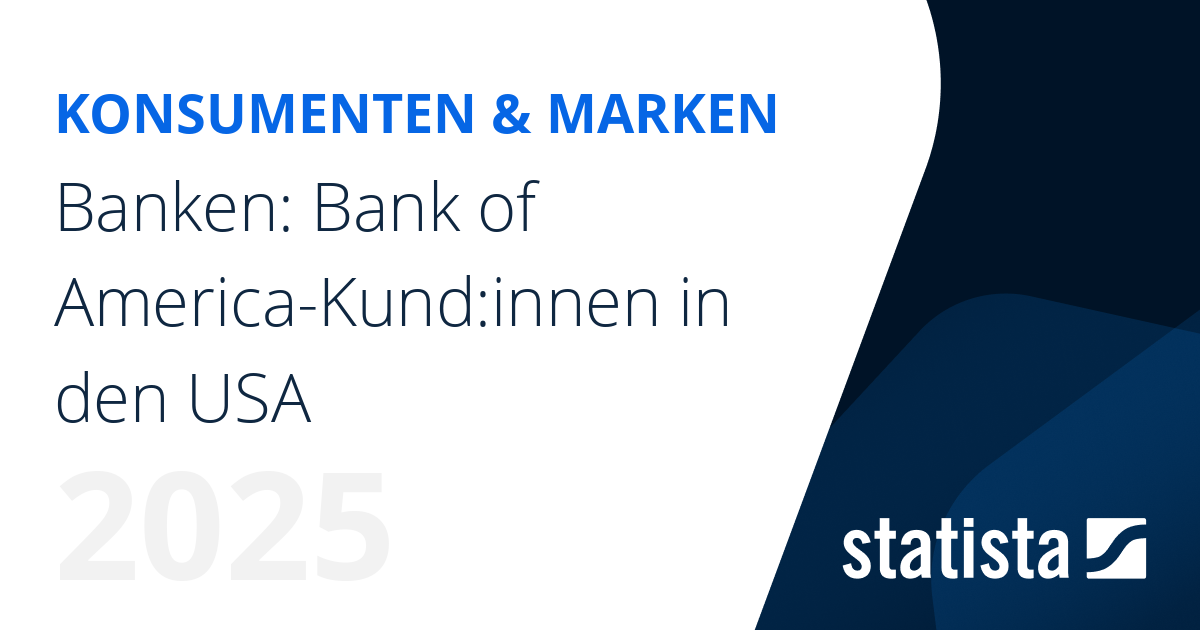 Banken Bank of AmericaKundinnen in den USA Statista